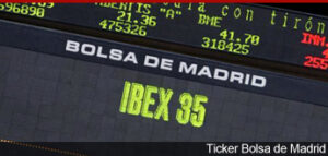 Vista del interior de la Bolsa de Madrid