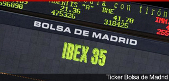 Ticker de la Bolsa de Madrid