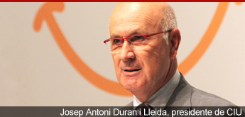 Josep Antoni Duran i Lleida, presidente de CIU