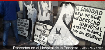 Pancartas Hospital de la Princesa