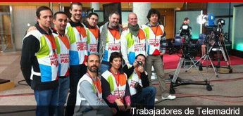 Protesta de los trabajadores de Telemadrid