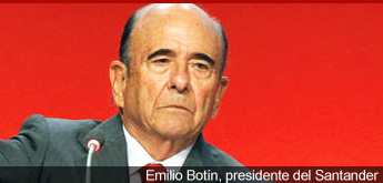 Emilio Botín, presidente del Santander