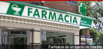 Farmacia de un barrio de Madrid