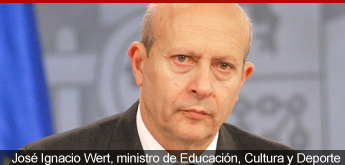 José Ignacio Wert, ministro de Educación
