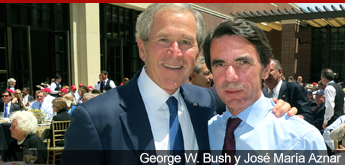 George W. Bush y José María Aznar