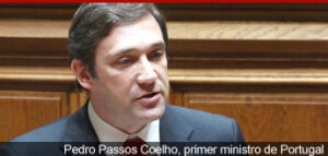 Passos Coelho, primer ministro de Portugal