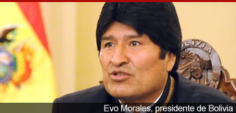 Evo Morales, presidente de Bolivia