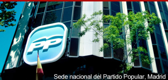 Sede nacional del PP en la calle Génova de Madrid