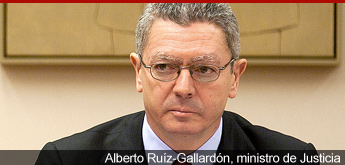 Alberto Ruiz Gallardón, ministro de Justicia