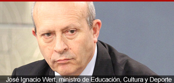 José Ignacio Wert, ministro de Educación