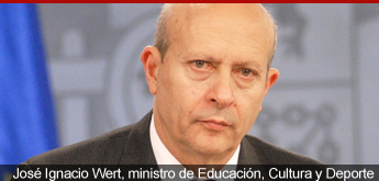 José Ignacio Wert, ministro de educación