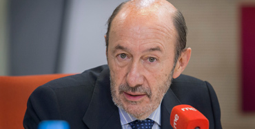 Alfredo Pérez Rubalcaba, secretario general del PSOE