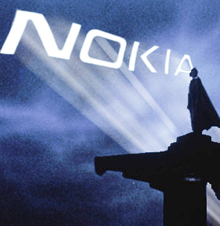 Batman y el logotipo de Nokia