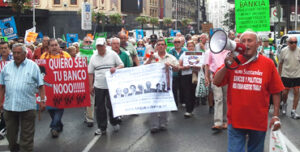 Manifestación de afectados por las preferentes Foto: Raúl Fdez.