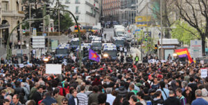 Protestas durante la última manifestación 'Asedia el Congreso' Foto: Raúl Fdez.