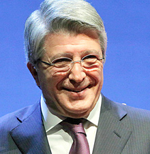 Enrique Cerezo, presidente del Atlético de Madrid