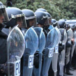 Policías antidisturbios - Foto: Raúl Fernández