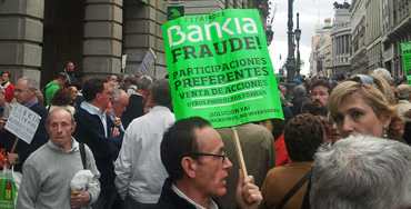 Concentración de afectados por la preferentes de Bankia