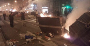 Altercados en el barrio del Gamonal de Burgos