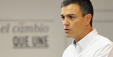 Pedro Sánchez, diputado del PSOE por Madrid