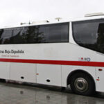 Autobús de Cruz Roja para donaciones de sangre