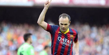 Andrés Iniesta dedica su gol ante Osasuna a su hijo fallecido antes de nacer - Foto: Twitter