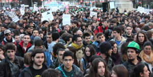 Manifestación en el centro de Madrid - Foto: Raúl Fernández