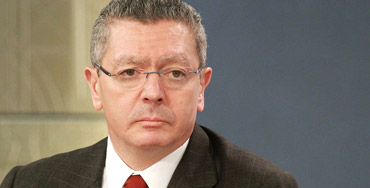 Alberto Ruiz Gallardón, ministro de Justicia
