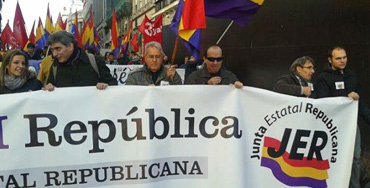 Manifestación en Madrid de la Junta Estatal Republicana