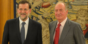 Mariano Rajoy junto a Don Juan Carlos