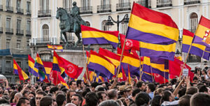 Manifestación por la República en Sol