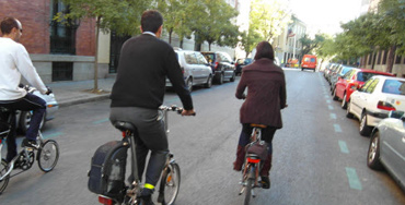 Ciclistas por Madrid
