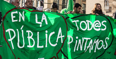 Manifestación de la Marea Verde