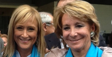 Cristina Cifuentes junto a Esperanza Aguirre