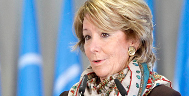 Esperanza Aguirre, presidenta del PP madrileño