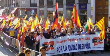 Manifestación de la Falange en Madrid