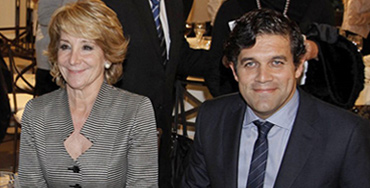 Esperanza Aguirre junto a Agustín Juárez