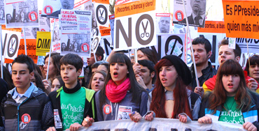 Manifestación de estudiantes - Foto: Raúl Fernández
