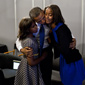 Obama con sus hijas