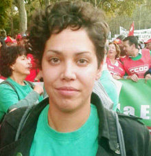 Ana García, secretaria general del Sindicato de Estudiantes