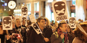 Manifestación contra la Ley Mordaza