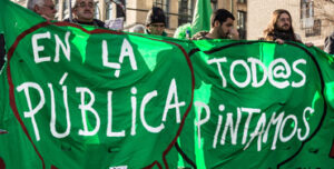 Manifestación de la Marea Verde