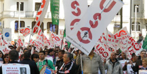 Manifestación de la Unión Sindical Obrera