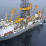 Barco de Repsol para la exploración petrolífera en Canarias