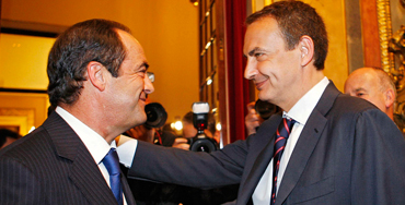 José Bono y José Luis Rodríguez Zapatero