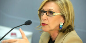 Rosa Díez, portavoz de UPyD en el Congreso de los Diputados