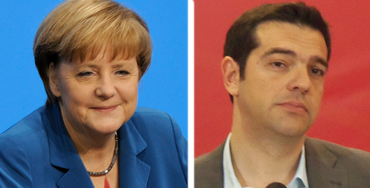 Angela Merkel y Alexis Tsipras