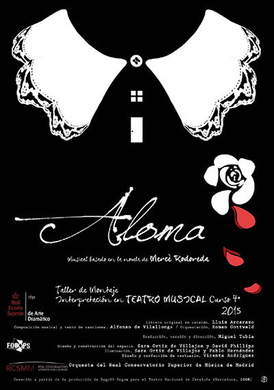 Aloma, cartel de la obra en la Resad