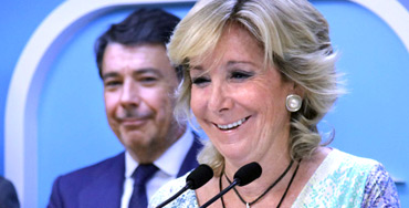 Esperanza Aguirre, candidata del PP a la alcaldía de Madrid