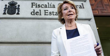 Esperanza Aguirre, candidata del PP a la alcaldía de Madrid